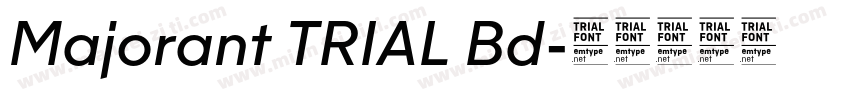 Majorant TRIAL Bd字体转换